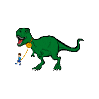 T Rex Crystals Sticker