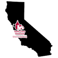 scuengineering santa clara university santaclarauniversity scuengineering Sticker