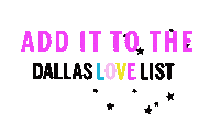 DallasLoveList love dallas list dallas love list Sticker