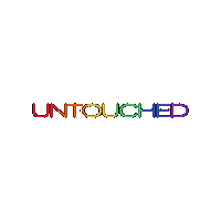 Untouchedunderwear logo pride comfy feminine Sticker
