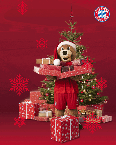 Merry Christmas GIF by FC Bayern Munich