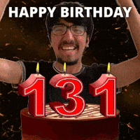 131 Birthday GIF