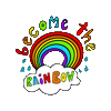 Rainbow Cloud Sticker by Ephemera