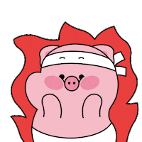 handeongi fire cheer fighting challenge Sticker