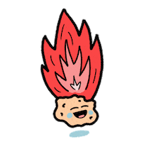 Burning Camp Fire Sticker