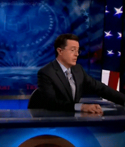 stephen colbert television GIF by Head Like an Orange