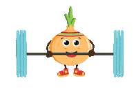 Red Onion Sticker by Gills Onions