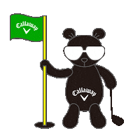 love_callaway golf bear golfer 熊 Sticker
