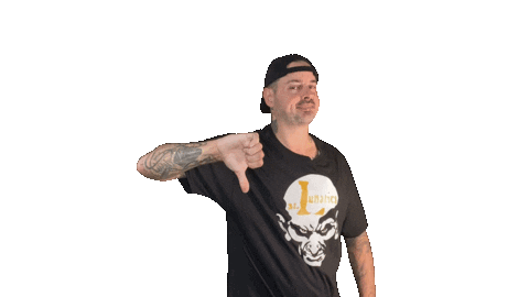 JayEBeats no nope thumbs down nelly Sticker