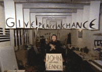 Yoko Ono Peace GIF by John Lennon