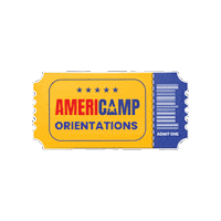 AmeriCamp usa camping camp ticket Sticker