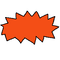 Illustration Orange Sticker