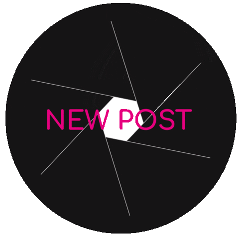 New Post Aperture Sticker by Artwerkstudios