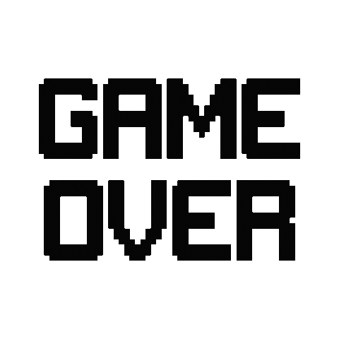 Sweating Game Over Sticker