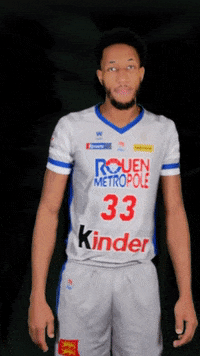 Basketball Block GIF by Rouen Métropole Basket
