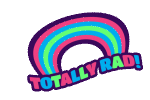 TotallyRadVF vintage totally rad so rad trvf Sticker