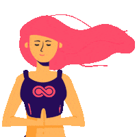 relaxed girl Sticker by Bending Spoons