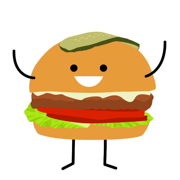 TripleOs giphyupload burger hamburger cheeseburger Sticker