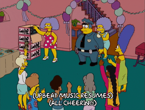marge simpson party GIF