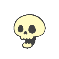 Laugh Skull Sticker