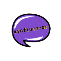 Influencer Hashtag Sticker by Creart