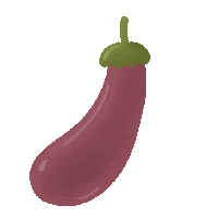 Fruit Eggplant Sticker
