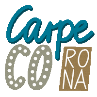 Corona Carpe Diem Sticker by Daniela Nachtigall