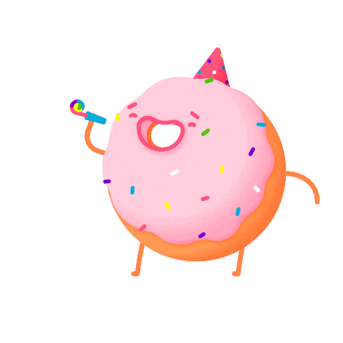 Excited Happy Birthday Sticker