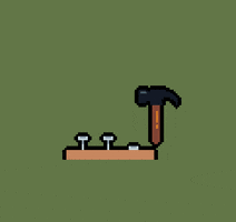 pixel art whack GIF