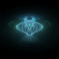 xponentialdesign animation loop neon sea GIF