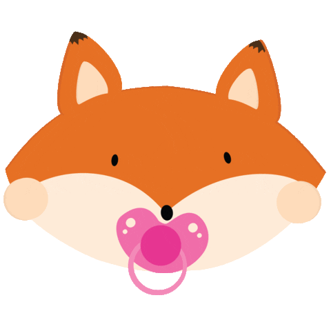 Fox Pregnancy Sticker