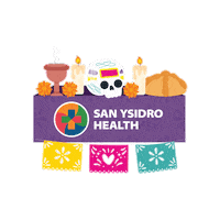 Day Of The Dead Candles Sticker by San Ysidro Health