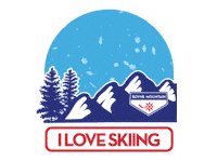 boynemountain ski skiing michigan snowboard Sticker