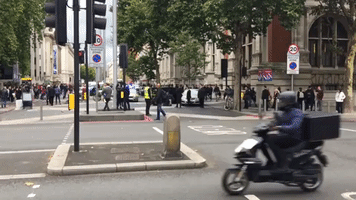 Video Shows Police Detaining Man After Car Collides With Pedestrians in London