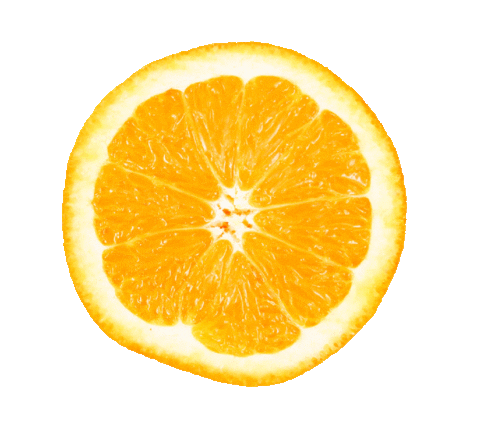 Happy Orange Sticker by Reset Juice