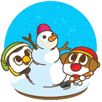 dog christmas Sticker by Biznet