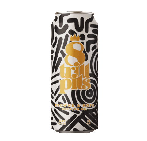 Craft Beer Sticker by Crowns and Hops Brewing Co