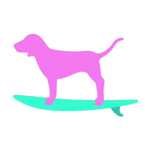 dog surf Sticker by Victoria's Secret PINK