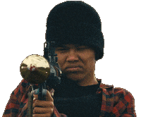 Shoot Pow Sticker by Warner Bros. Pictures