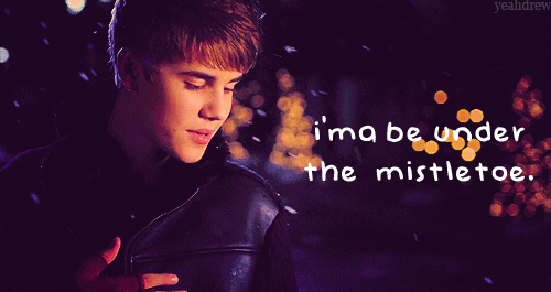 justin bieber mistletoe GIF