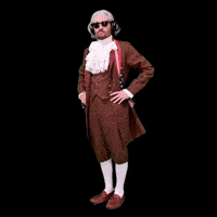 Posing Founding Father GIF