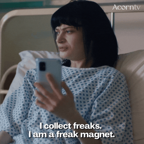 Freak GIF by Acorn TV