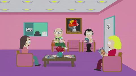 teacher sitting GIF by South Park 