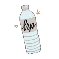 Water Bottle Sticker by little big chains
