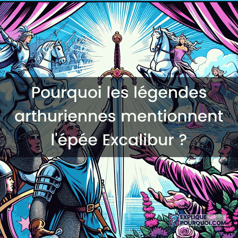 Roi Arthur Excalibur GIF by ExpliquePourquoi.com
