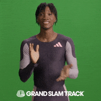 Track And Field Clap GIF by Grand Slam Track