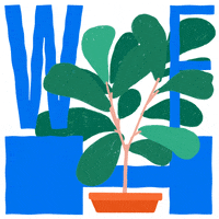 paperstonescissors illustration design yoga plant GIF