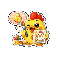 Drawing Masterpiece Sticker by 熊本とりから家 下松店