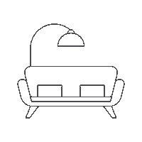 Relax Couch Sticker by limehome – designed to stay