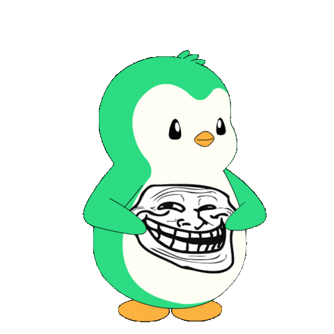 Face Penguin Sticker by Abster